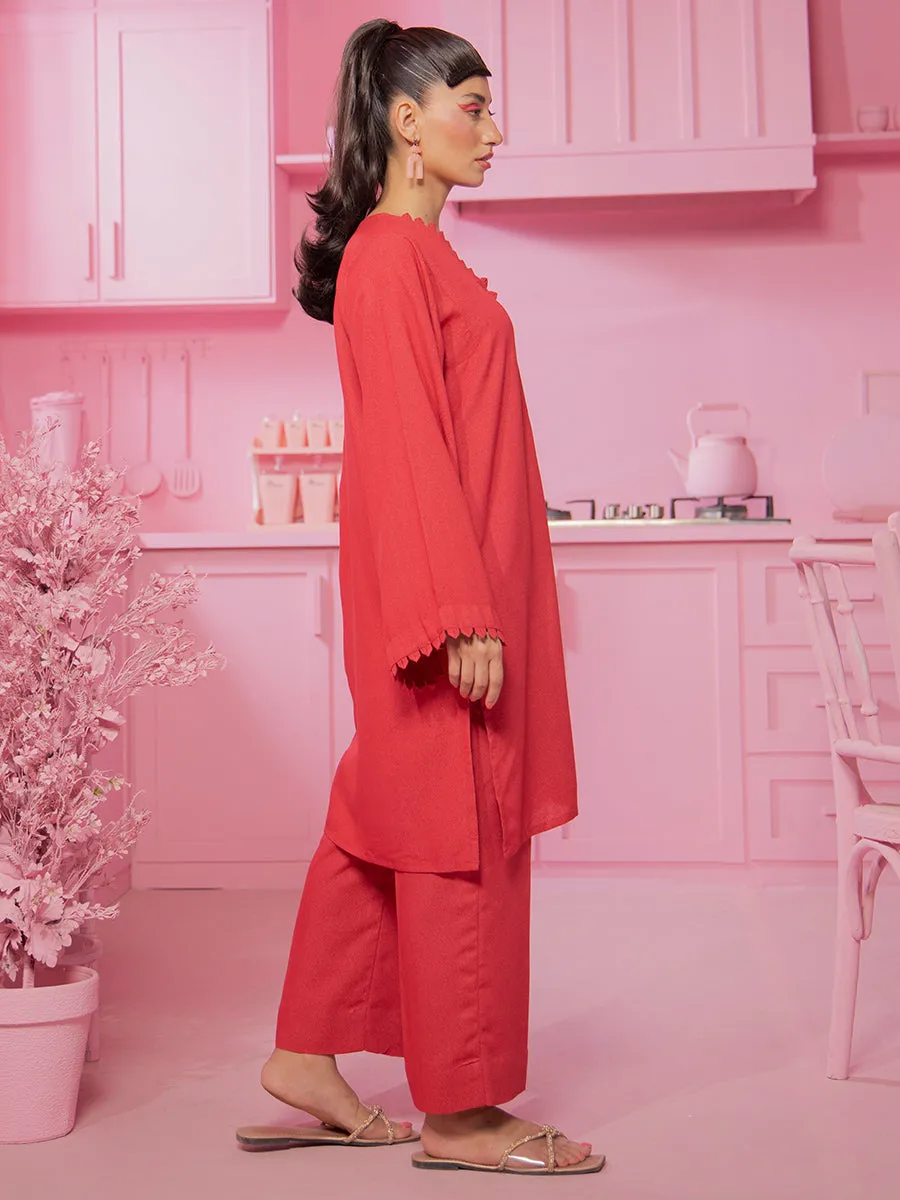 2pc - Stitched Basic Dyed Ayudia Suit