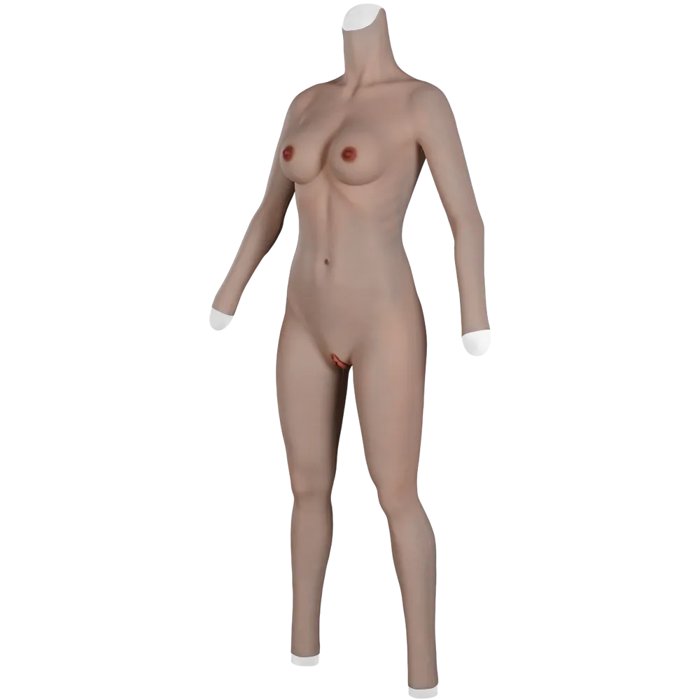 9th Oil-Free Silicone Bodysuit Makeup With Cool Floating Pussy Pussy For Transgender Shemale Boobs Plate Male To Female