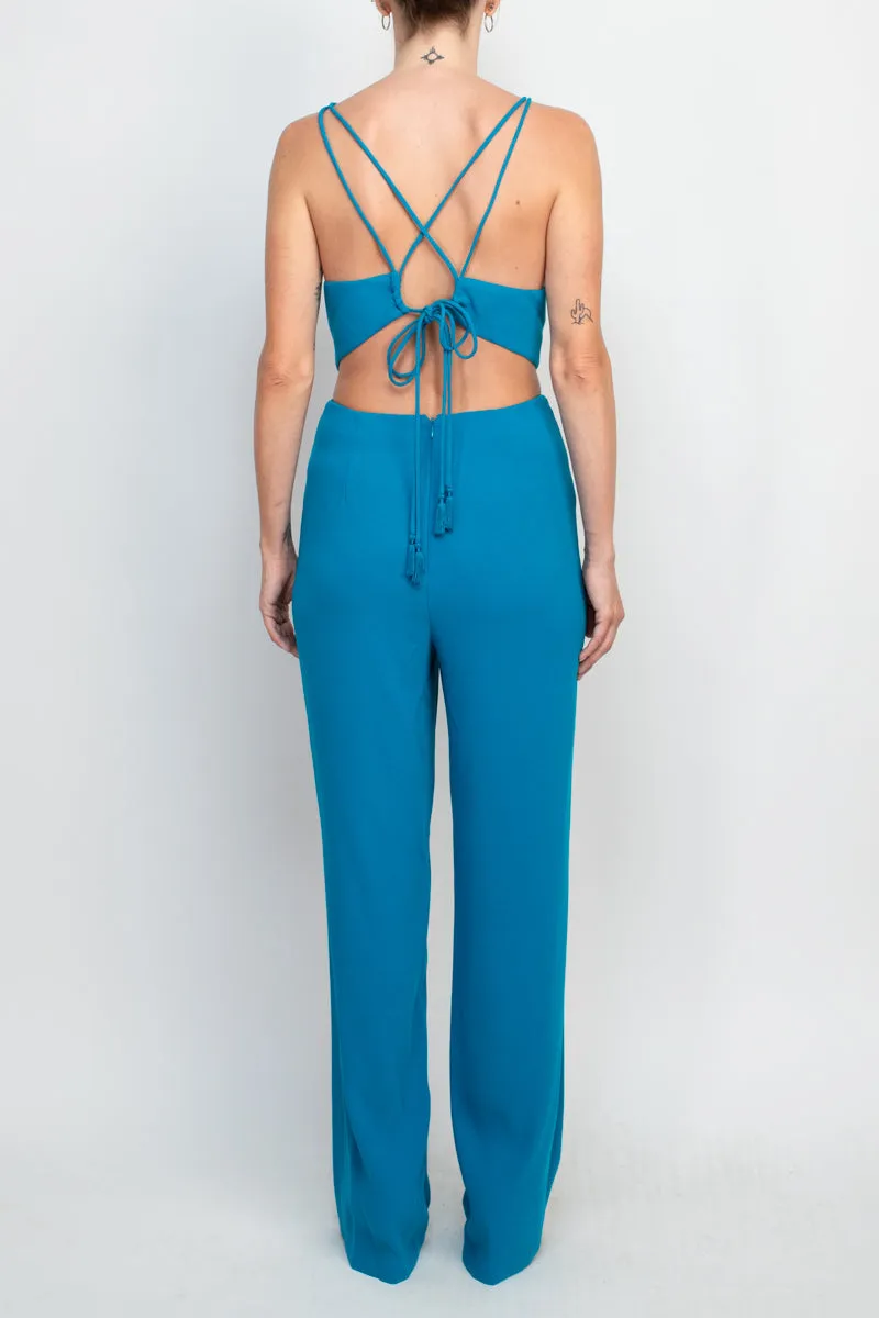 Aidan Mattox MN1E204053 Long Fitted Formal Jumpsuit