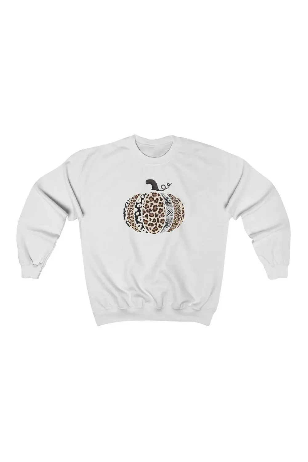 Animal Print Halloween Pumpkin Sweatshirt