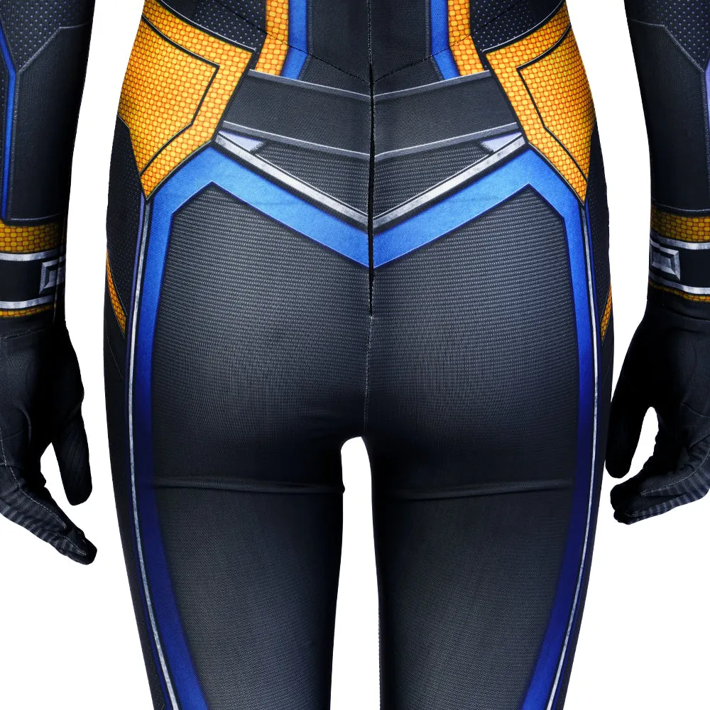 Antman Wasp Hope van Dyne Cosplay Costume Ant-Man 3 Supergirl Yellow Jumpsuit