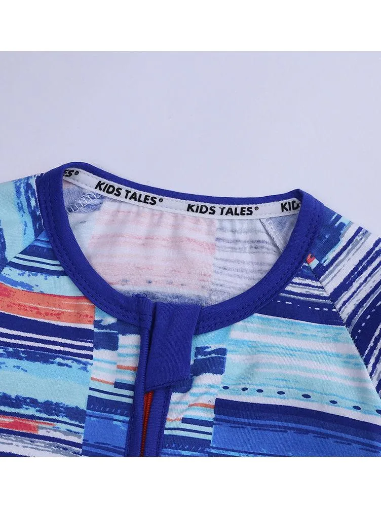 Autumn Baby Multi-Color Zipper Onesie