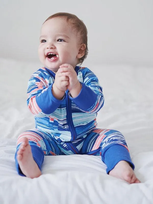 Autumn Baby Multi-Color Zipper Onesie