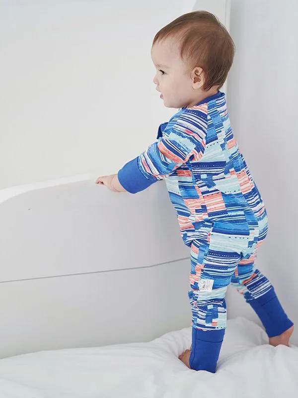 Autumn Baby Multi-Color Zipper Onesie