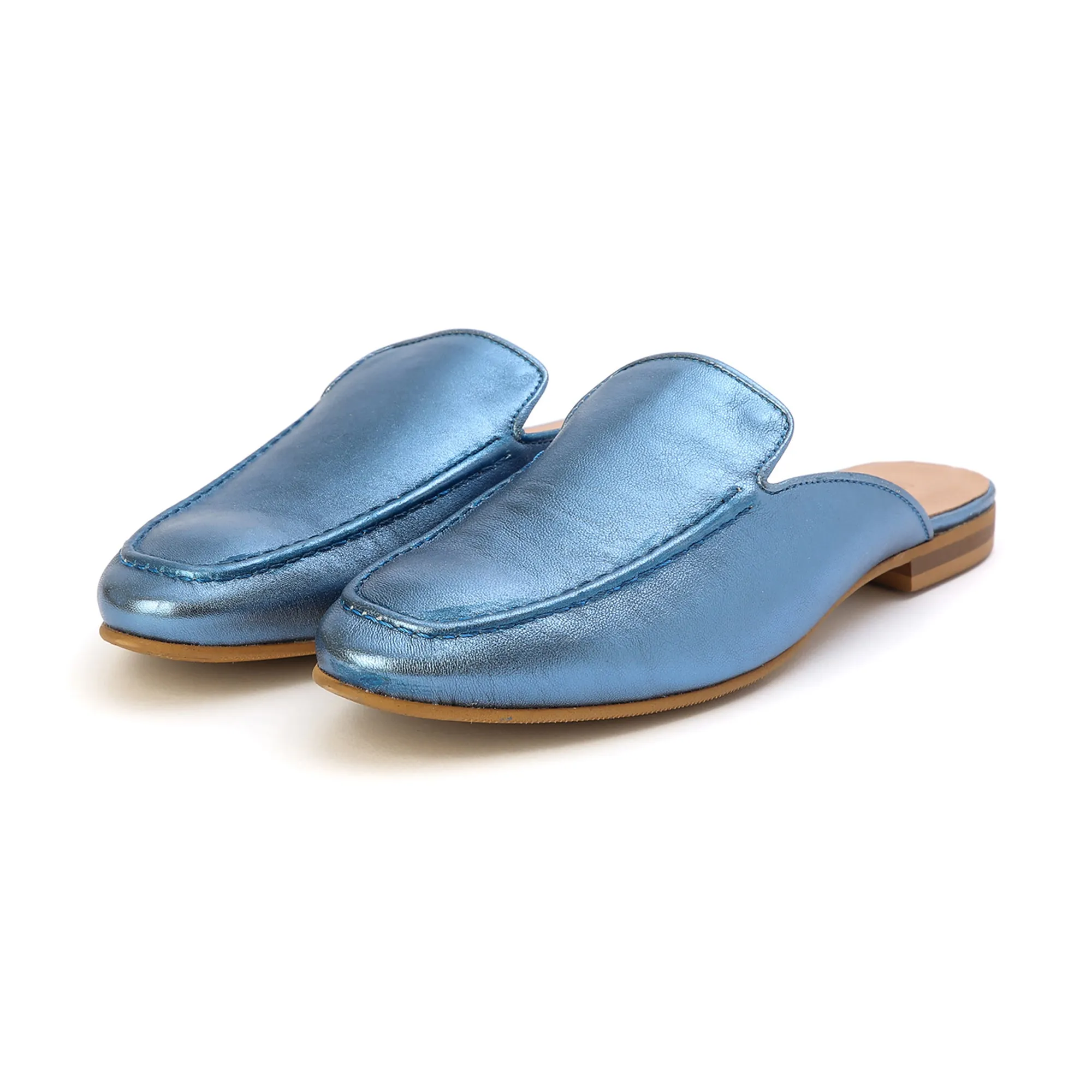 BARBARA slip-on mule - blue
