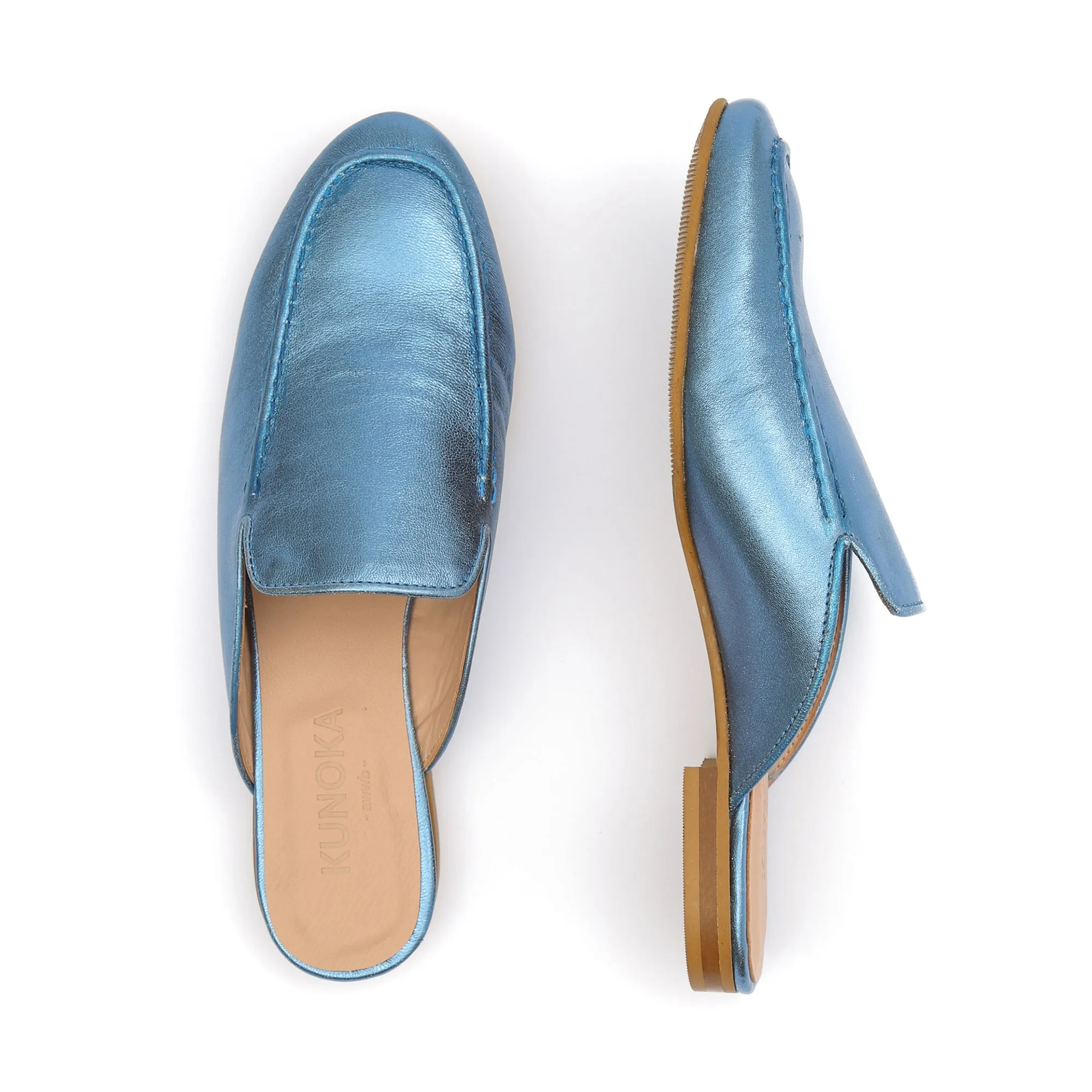 BARBARA slip-on mule - blue