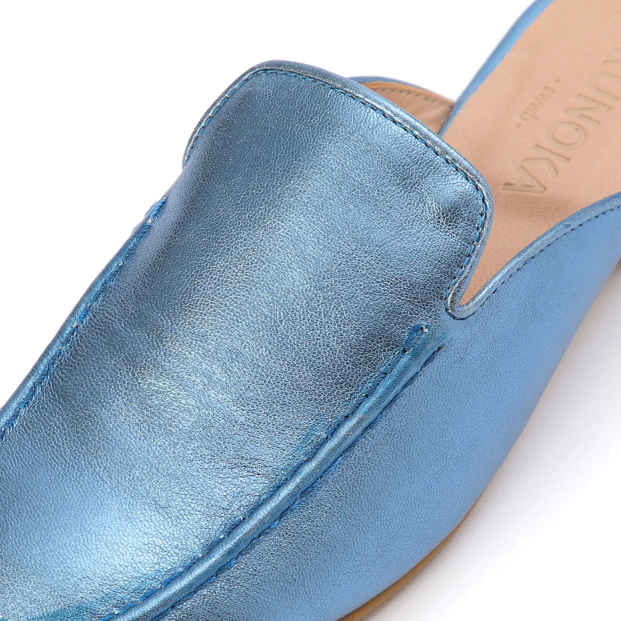 BARBARA slip-on mule - blue