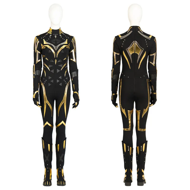 Black Panther 2 Shuri Cosplay Costume Shuri Battle Suit Supergirl Black Jumpsuit Halloween Outfit