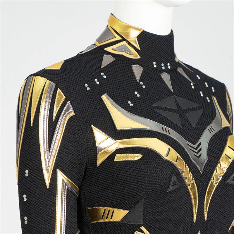 Black Panther 2 Shuri Cosplay Costume Shuri Battle Suit Supergirl Black Jumpsuit Halloween Outfit