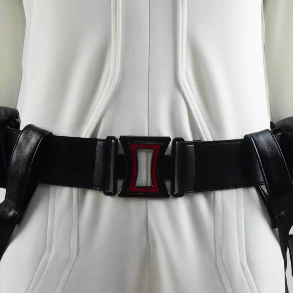 Black Widow Costumes Natalia Romanova White Suit Cosplay Costume Jumpsuit