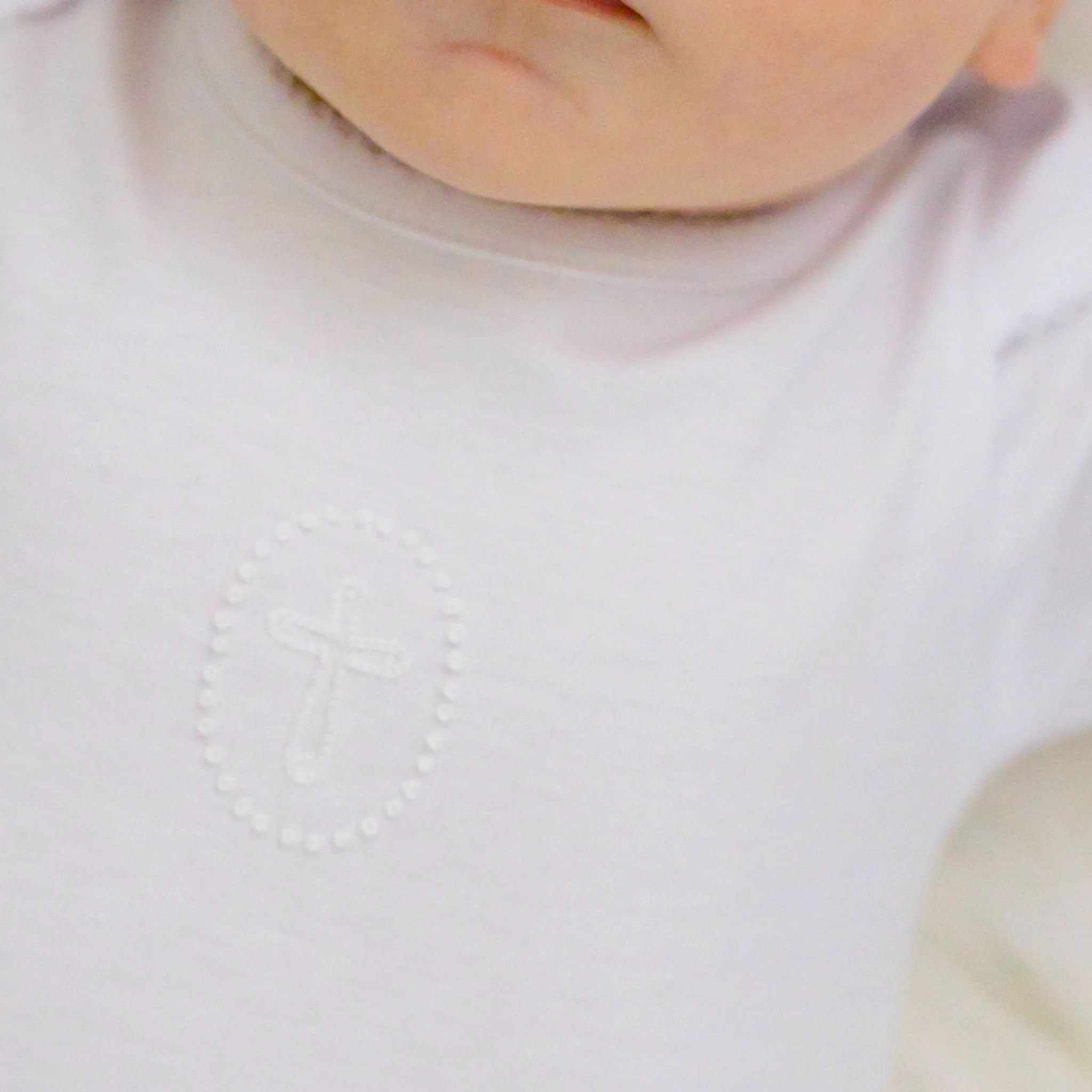 Blessed Embroidered Bodysuit - White