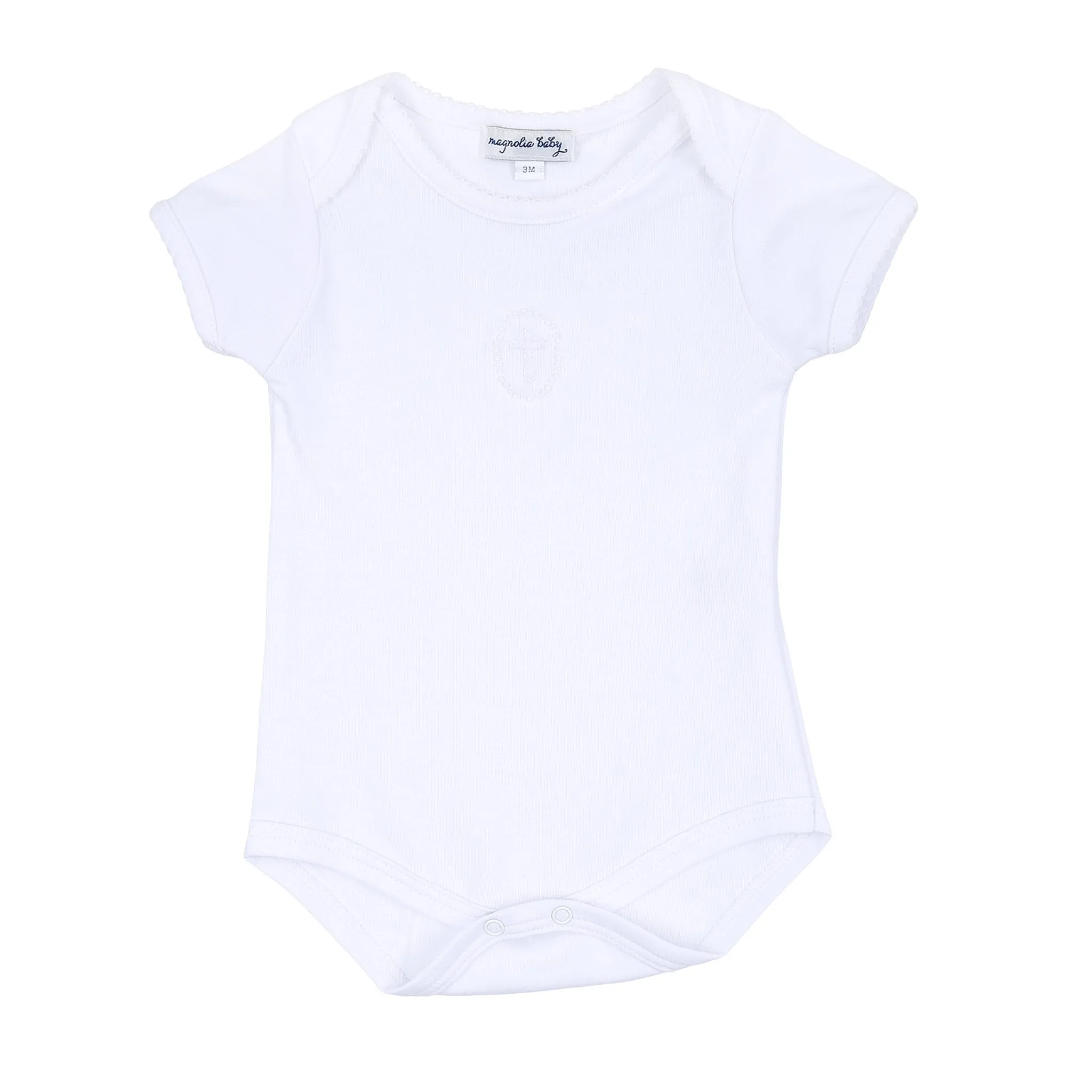 Blessed Embroidered Bodysuit - White
