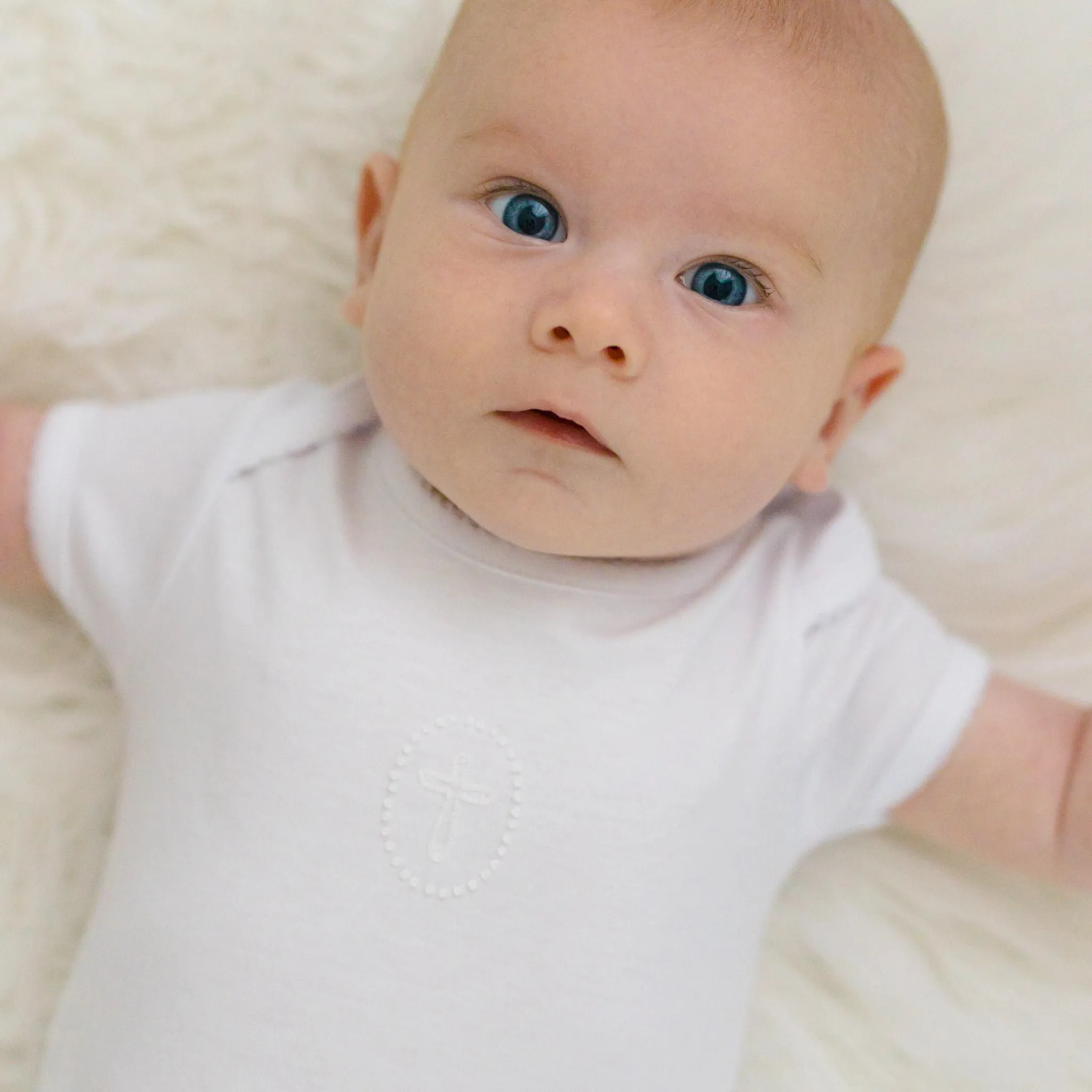 Blessed Embroidered Bodysuit - White
