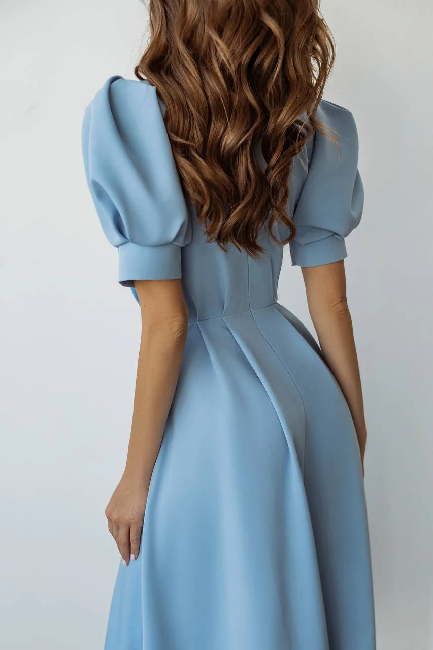 Blue midi dress “Skyward”