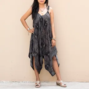 Boho Jumpsuit Dress Black