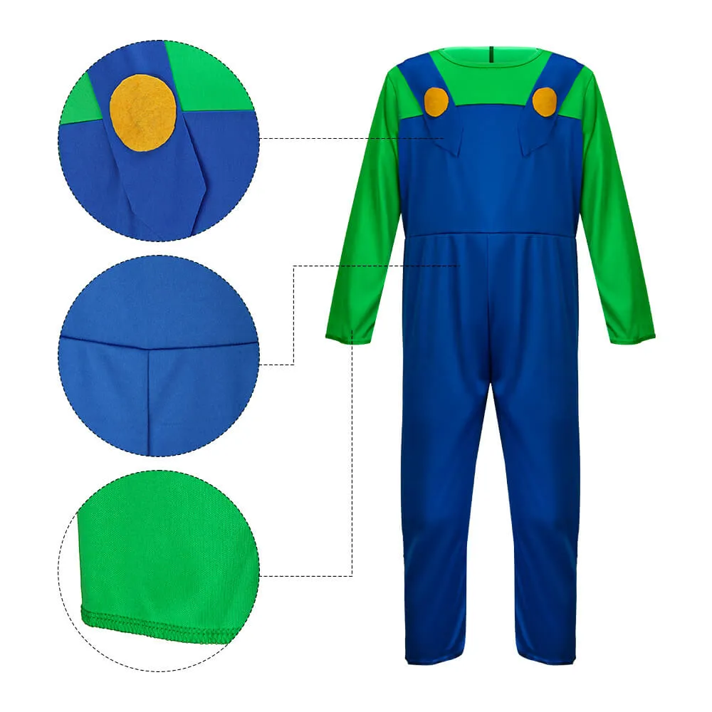 Boys Luigi Costume The Super Mario Bros. Movie