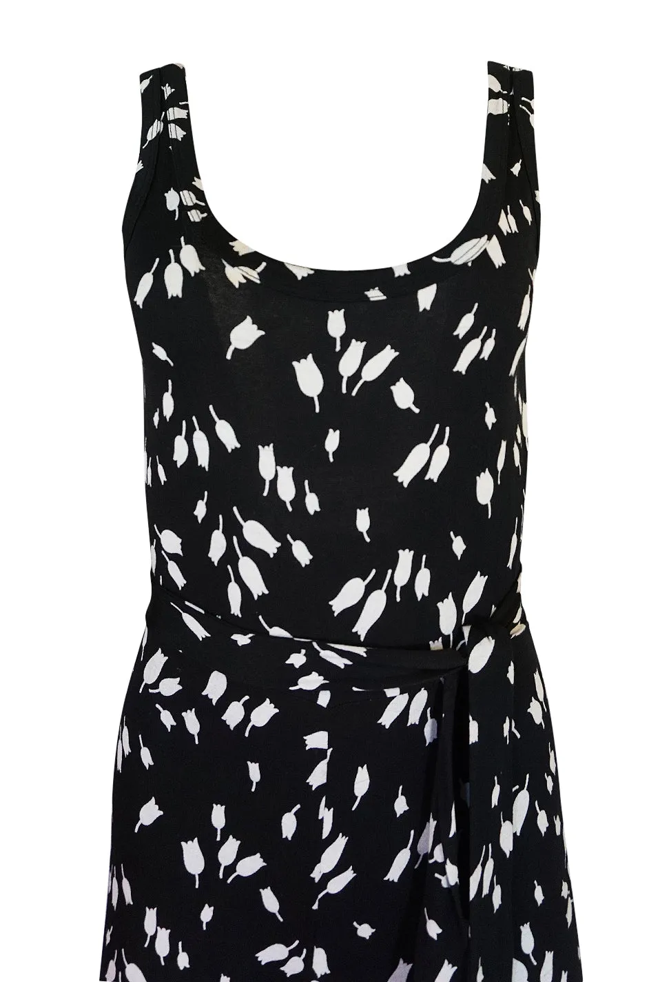 c.1976 Diane Von Furstenberg Black & White Jumpsuit & Jacket Set