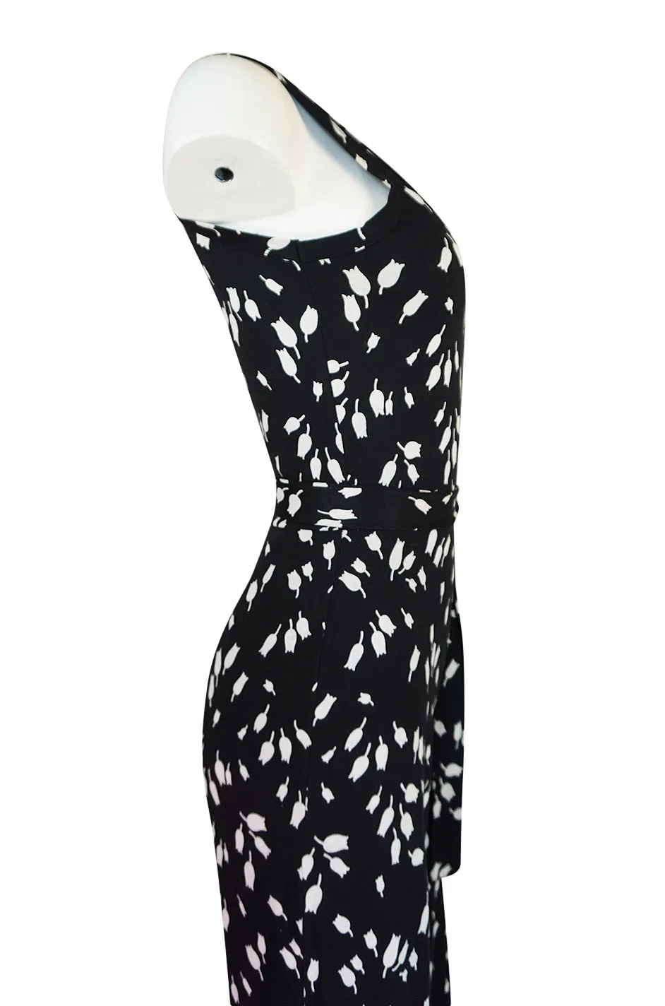 c.1976 Diane Von Furstenberg Black & White Jumpsuit & Jacket Set