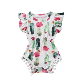 Cactus Baby Girl Onesie