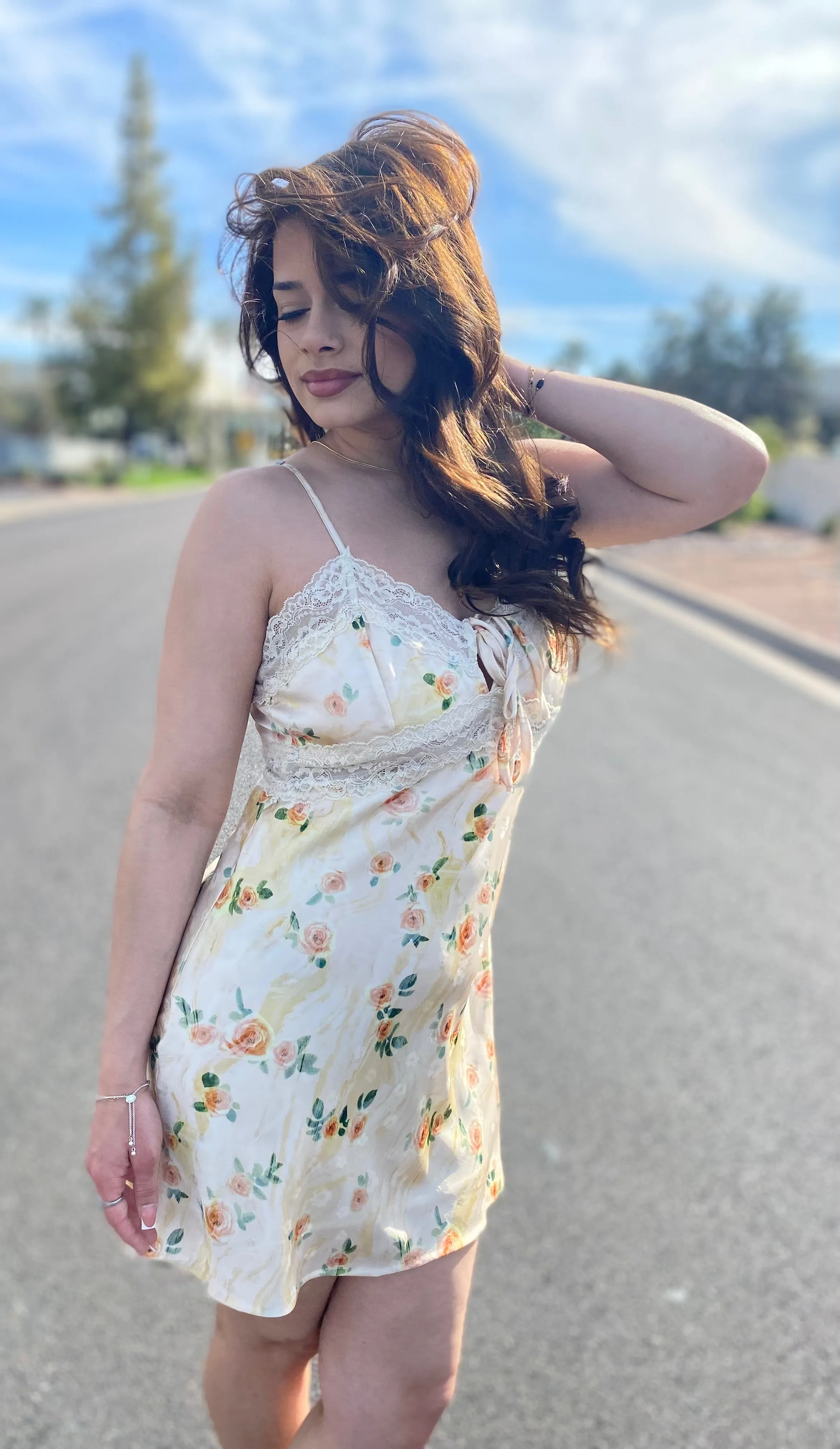 Canary Floral Mini Dress