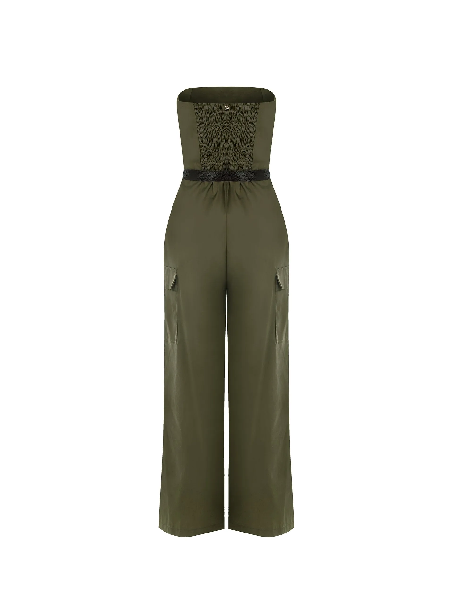 Cargo Jumpsuit in Parachute-Effect