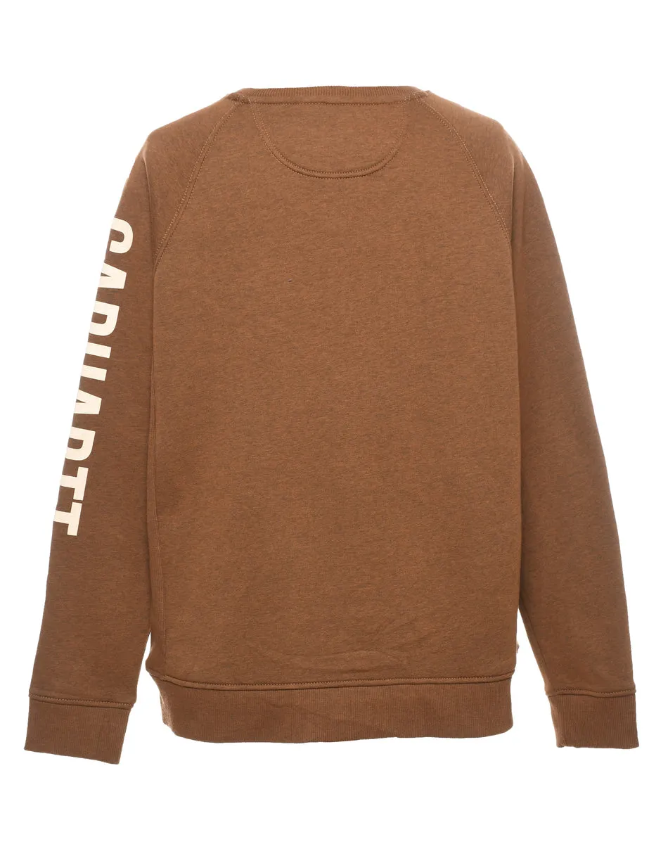 Carhartt Brown Plain Sweatshirt - XL