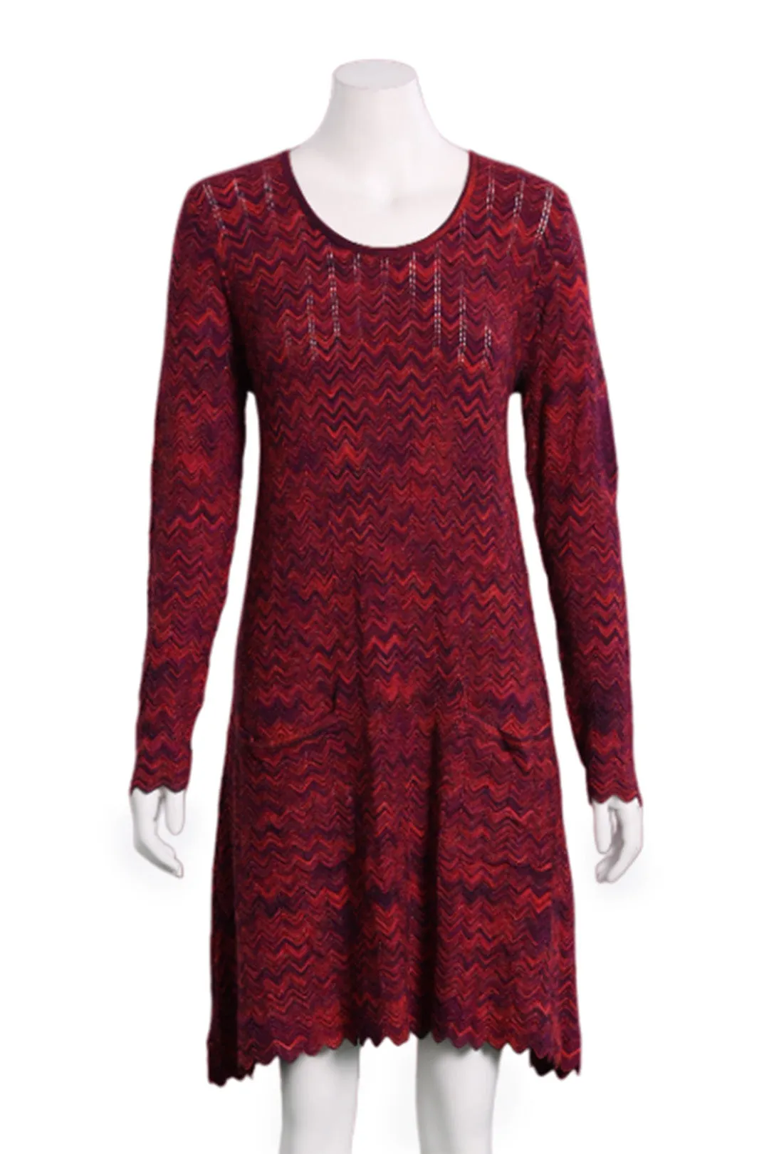 Carina Tunic in Zigzag in Red