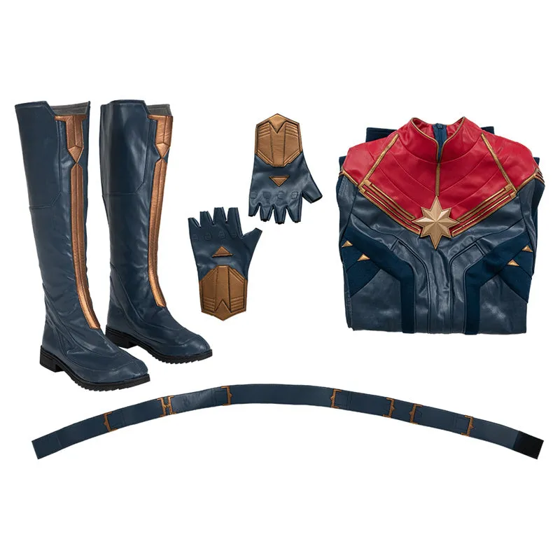 Carol Danvers Costume 2023 Captain Supergirl Battle Suit Halloween Superhero Cosplay Costume