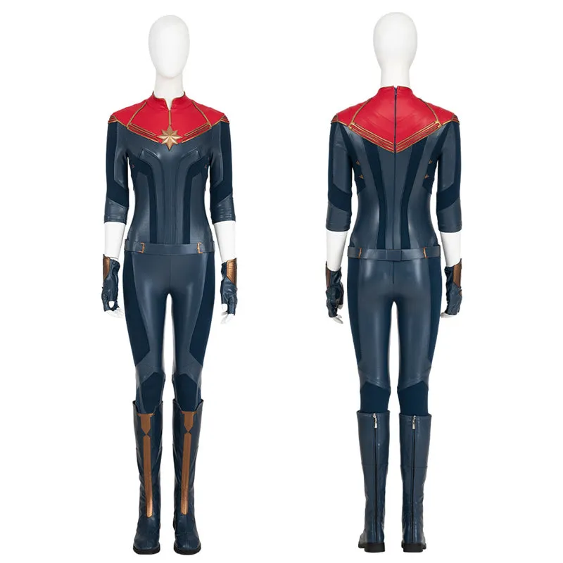 Carol Danvers Costume 2023 Captain Supergirl Battle Suit Halloween Superhero Cosplay Costume