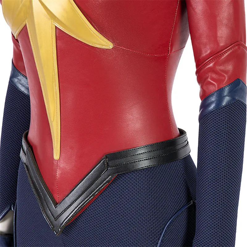 Carol Danvers Suit Amazing Captain Supergirl Cosplay Costumes Halloween Battle Suit