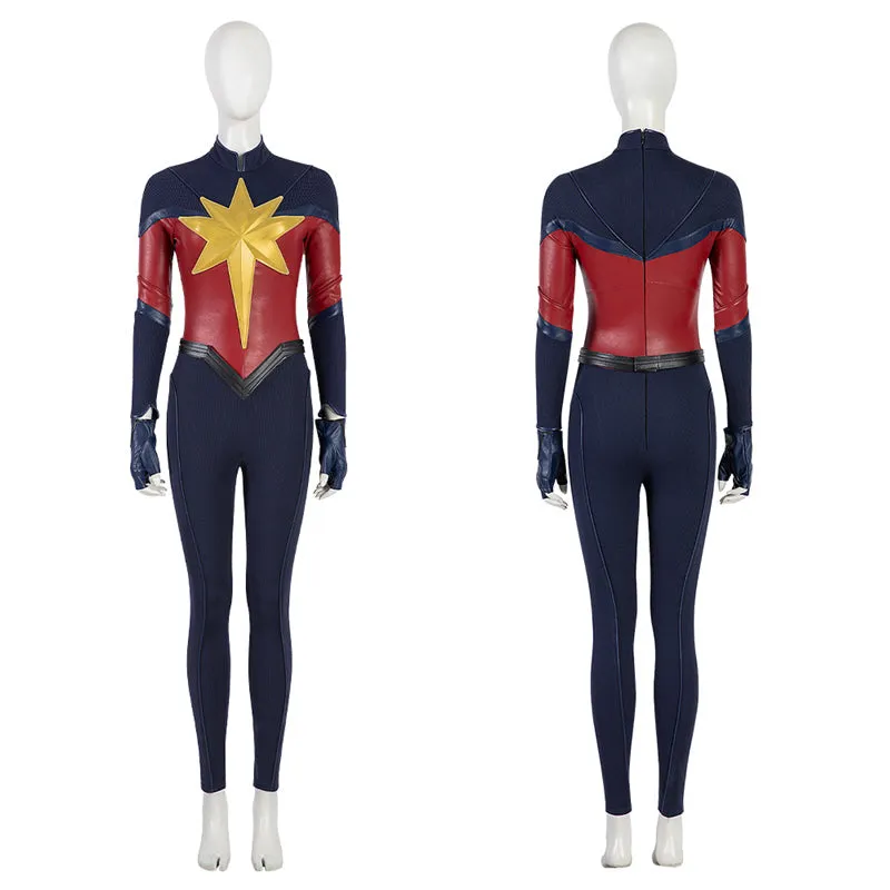 Carol Danvers Suit Amazing Captain Supergirl Cosplay Costumes Halloween Battle Suit