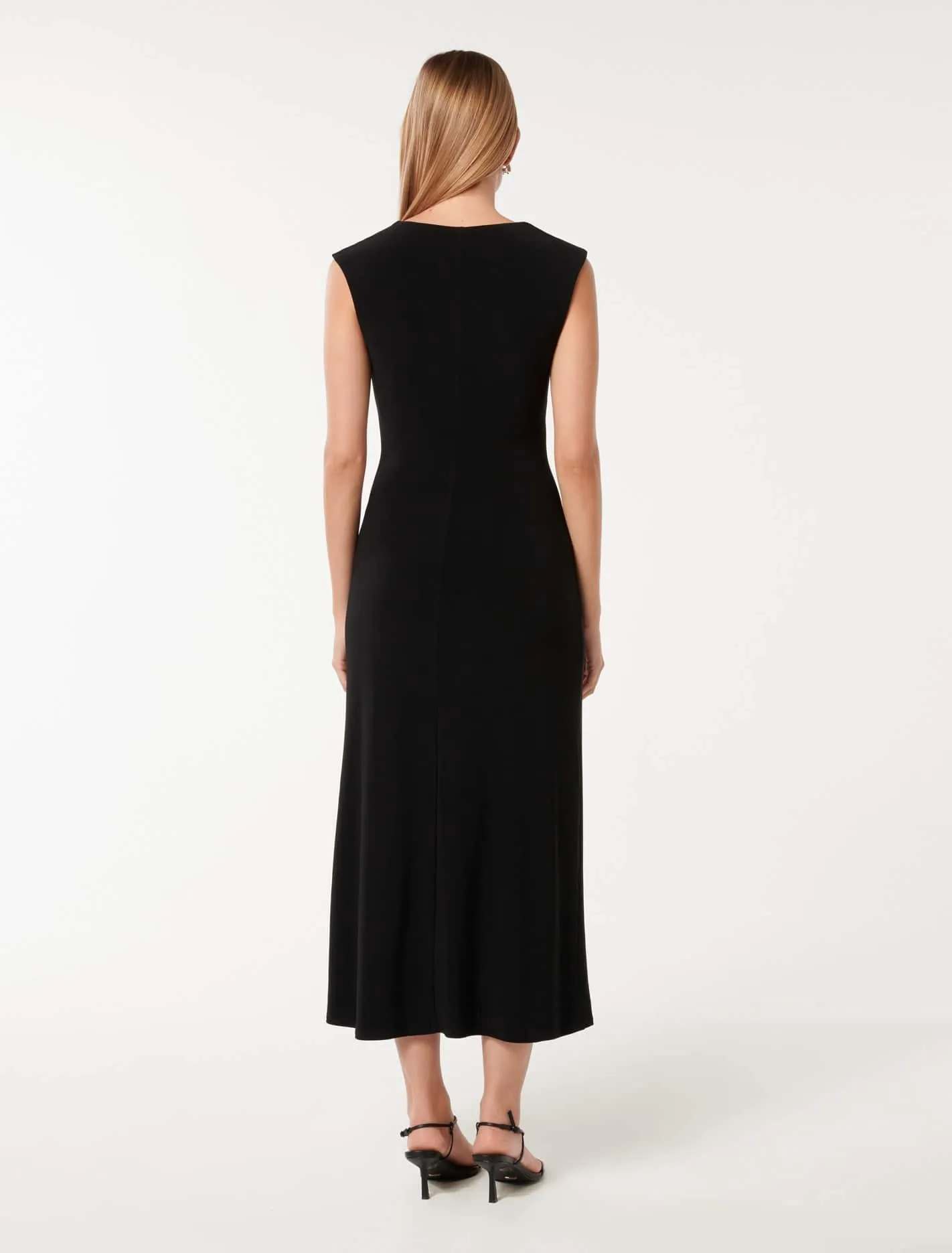 Carrie Draped Bodycon Midi Dress