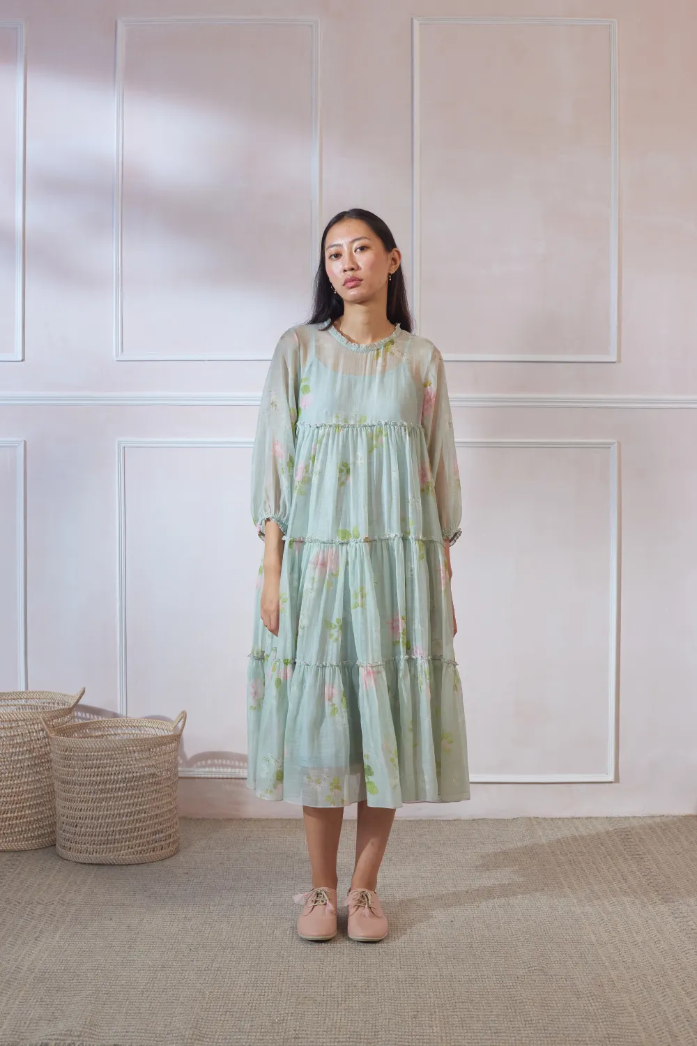 Cha Cha Cha Hibiscus Midi Dress