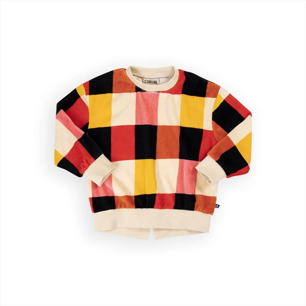 Checkers Sweatshirt Split Hem [only 5-6 Years left]