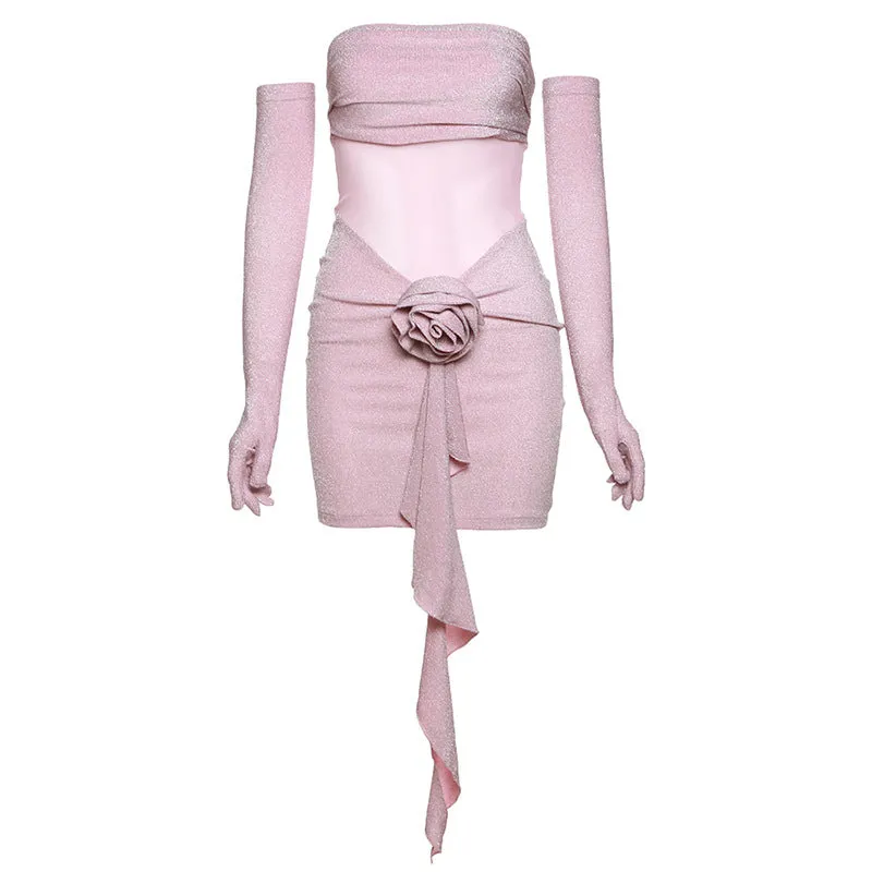 Chic Opulence: Wrapped Chest Backless High Waist Slim Dress