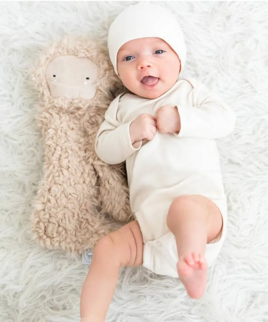 Clay Organic Long-Sleeved Body Suit