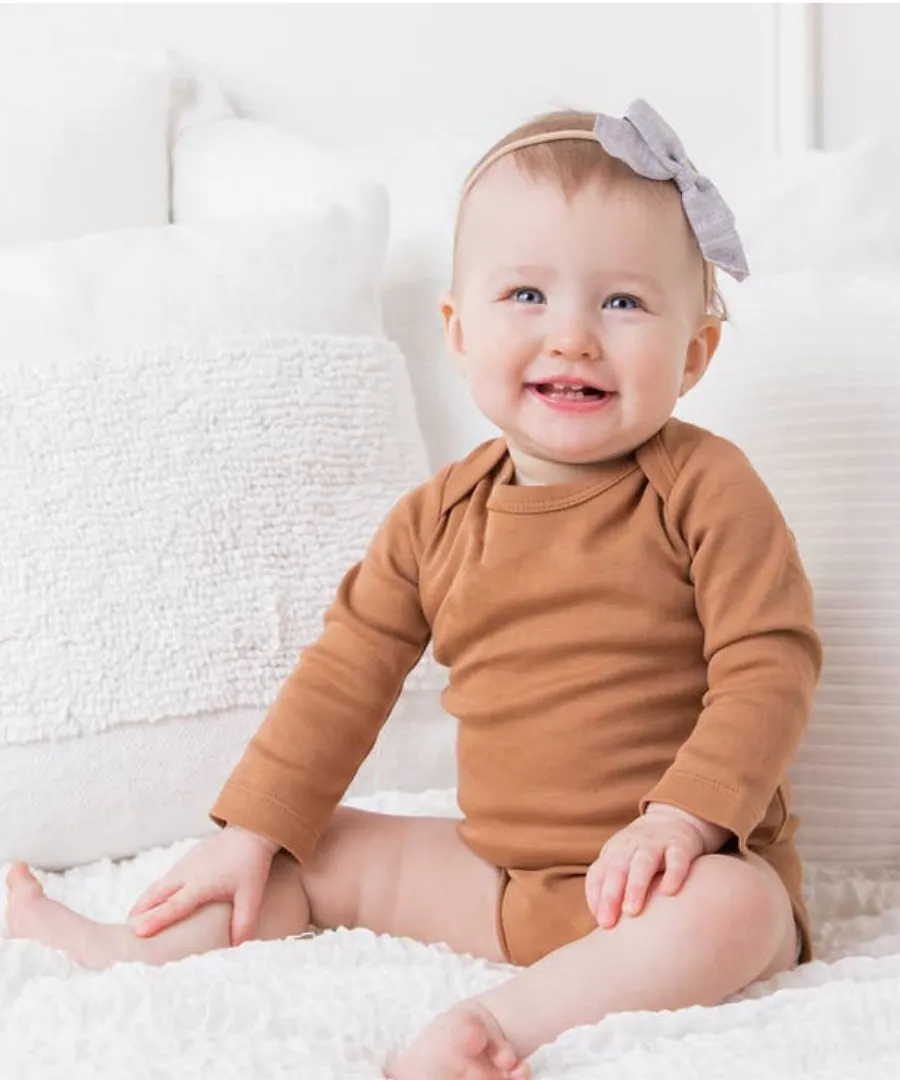 Clay Organic Long-Sleeved Body Suit