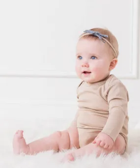 Clay Organic Long-Sleeved Body Suit