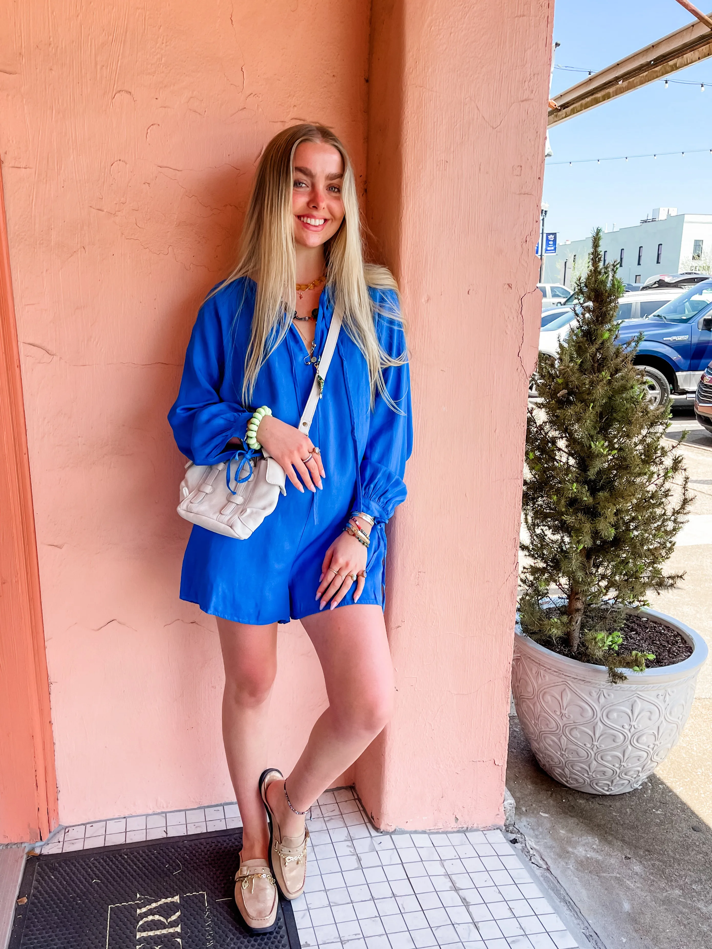 CLEONE BLUE ROMPER