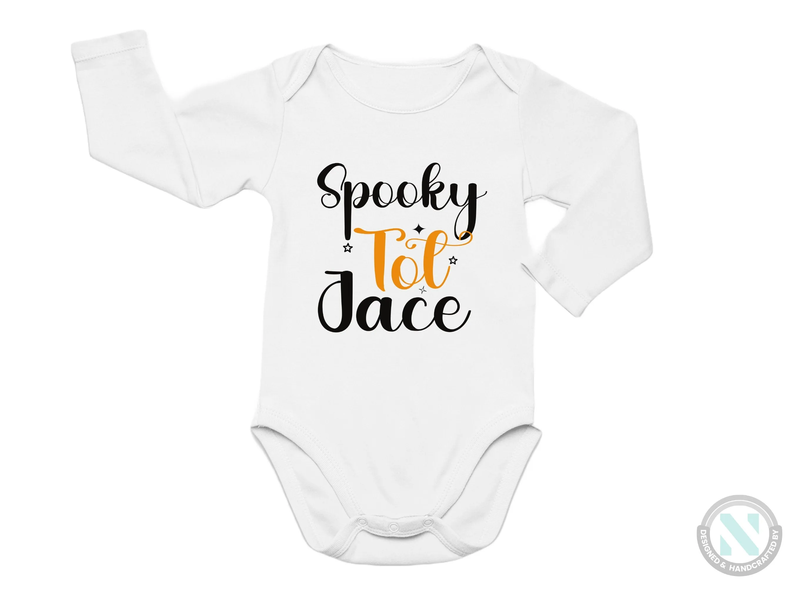 Custom Halloween Baby Grow Gift for Boys with “Spooky Tot” Baby Vest