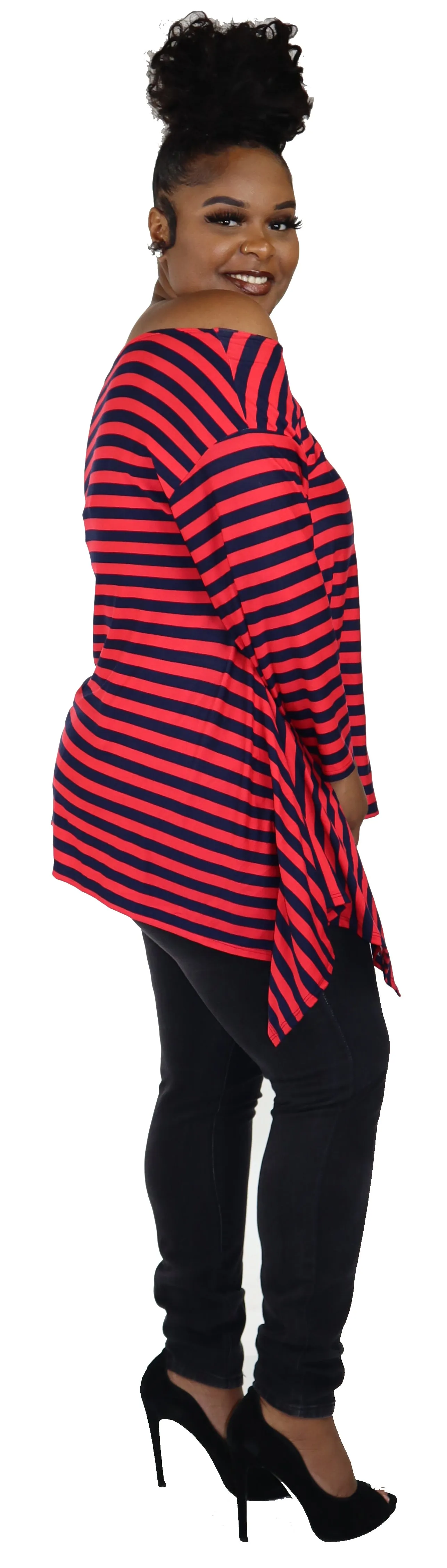Dare2bstylish tunic, Striped tunic, Asymmetrical tunic, Lagen look tunic, Plus Size, Off shoulder Tunic, One size tunic, Plus size tunic