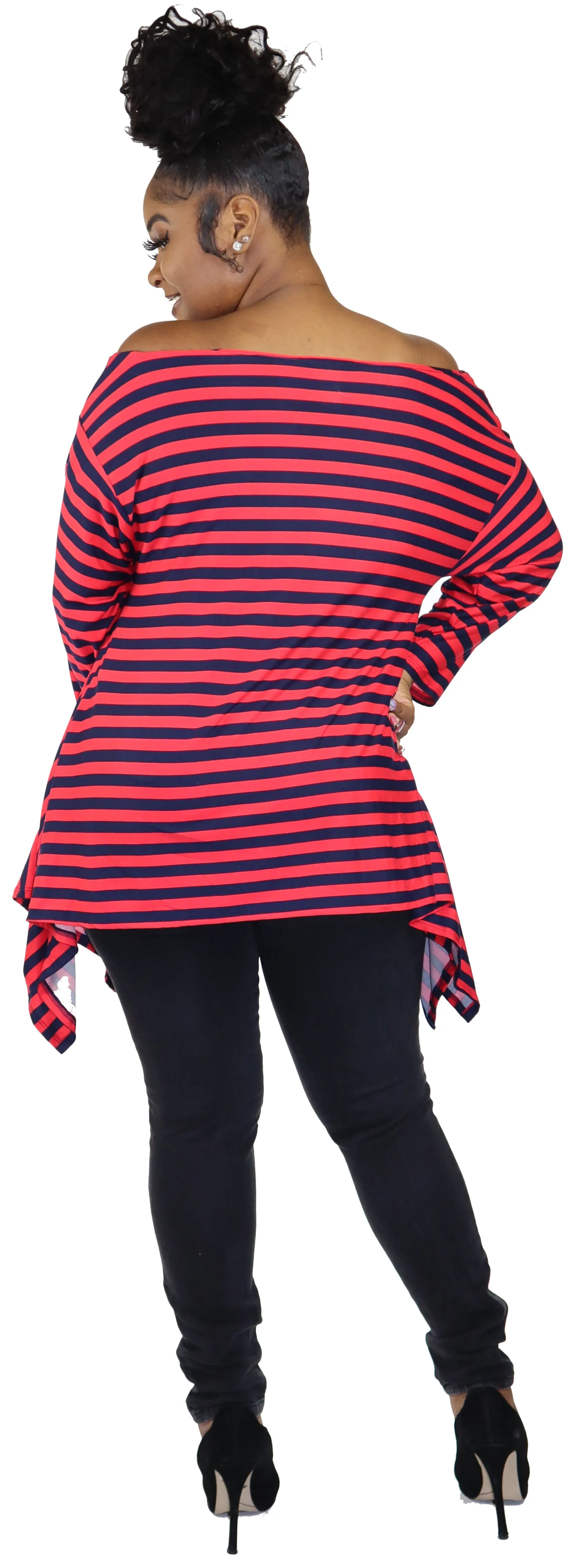 Dare2bstylish tunic, Striped tunic, Asymmetrical tunic, Lagen look tunic, Plus Size, Off shoulder Tunic, One size tunic, Plus size tunic