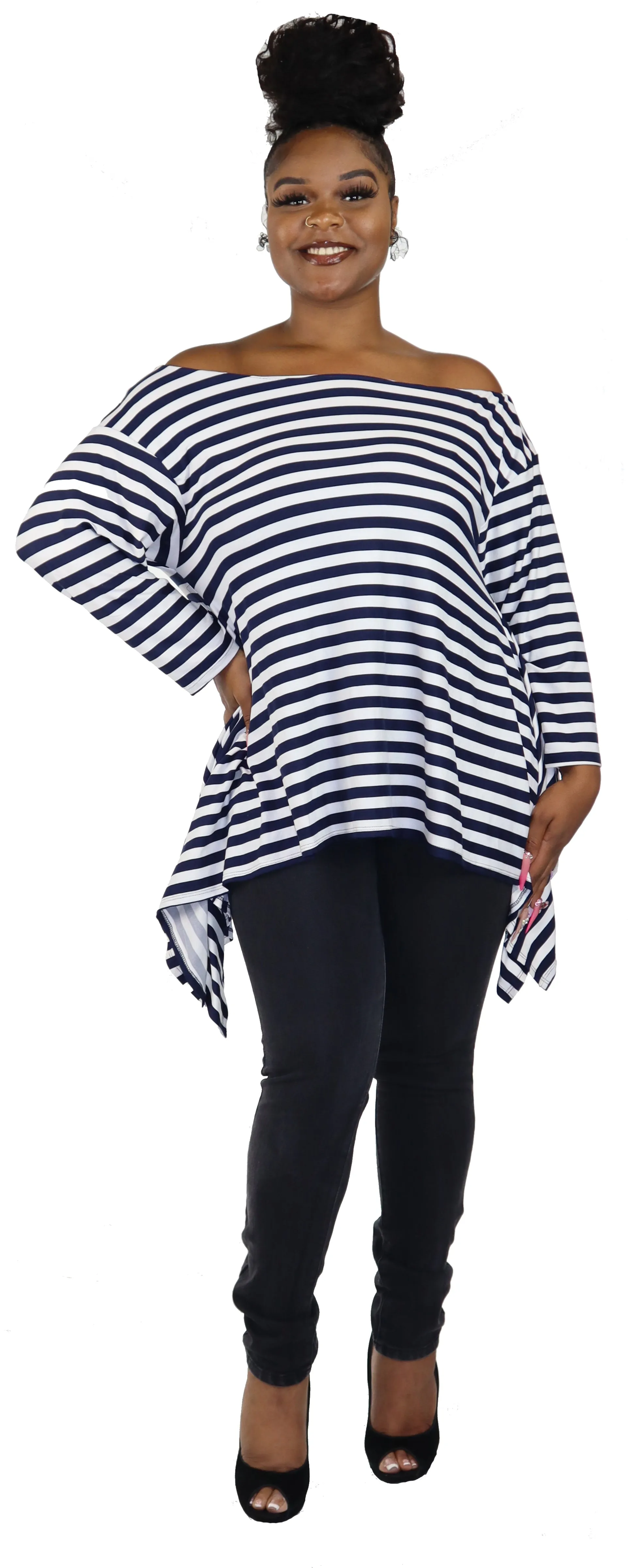 Dare2bstylish tunic, Striped tunic, Asymmetrical tunic, Lagen look tunic, Plus Size, Off shoulder Tunic, One size tunic, Plus size tunic