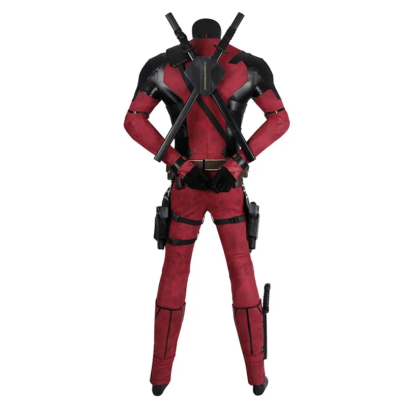 Deadpool 3 Cosplay Costume Deadpool Wade Wilson Leather Suit Deluxe Version