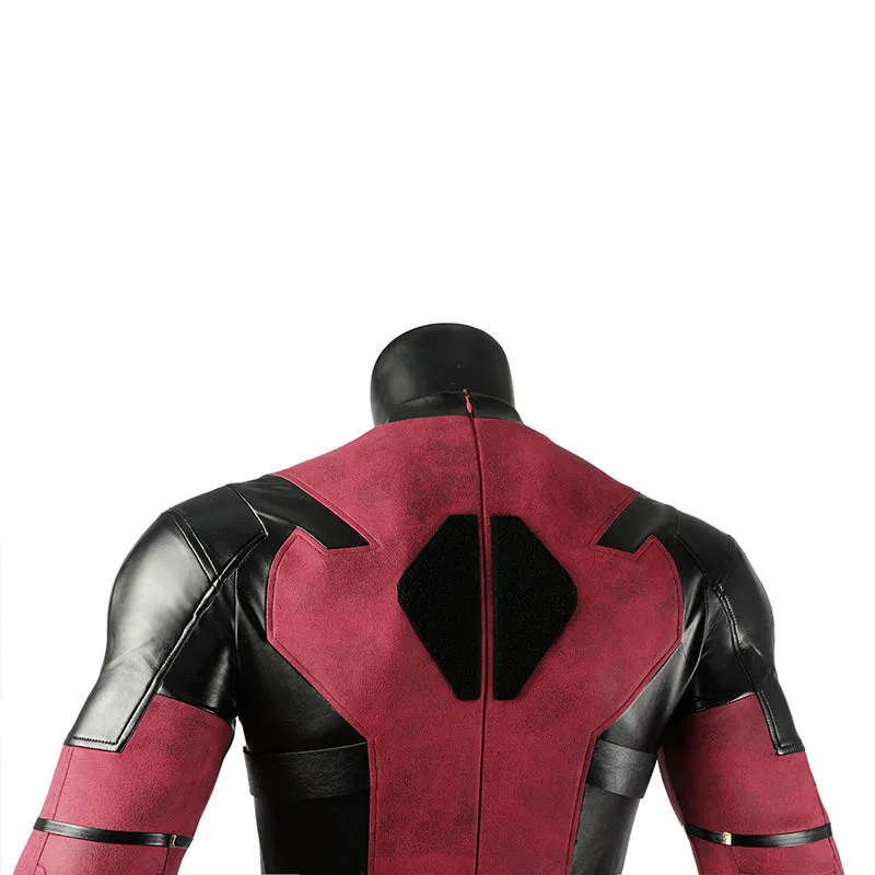 Deadpool 3 Cosplay Costume Deadpool Wade Wilson Leather Suit Deluxe Version