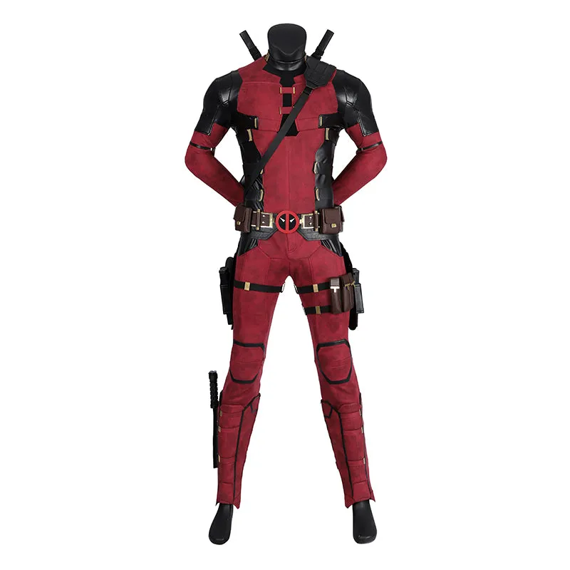 Deadpool 3 Cosplay Costume Deadpool Wade Wilson Leather Suit Deluxe Version