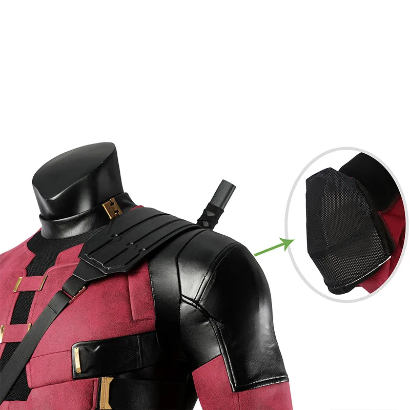 Deadpool 3 Cosplay Costume Deadpool Wade Wilson Leather Suit Deluxe Version