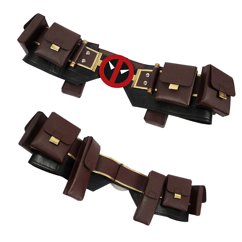 Deadpool 3 Cosplay Costume Deadpool Wade Wilson Leather Suit Deluxe Version