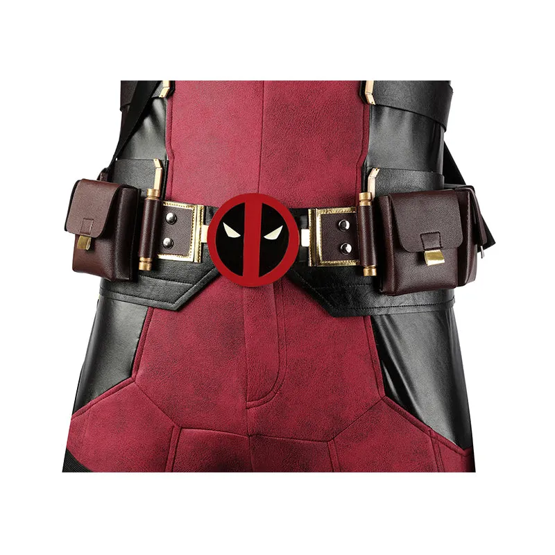 Deadpool 3 Cosplay Costume Deadpool Wade Wilson Leather Suit Deluxe Version