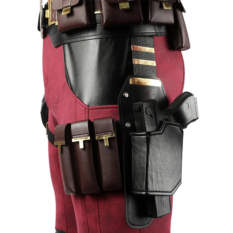 Deadpool 3 Cosplay Costume Deadpool Wade Wilson Leather Suit Deluxe Version